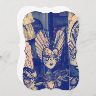 Convite de Máscara Antiga do Carnaval de Veneza