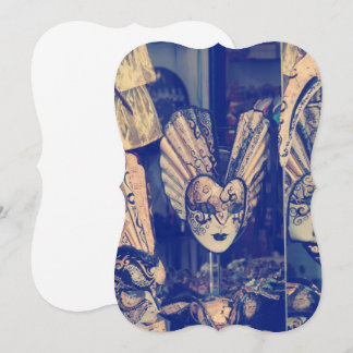 Convite de Máscara de Carnaval Veneziano Vintage