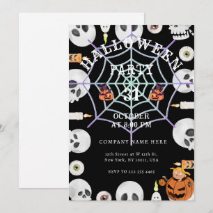 Convite de Mistura de Halloween no Escritório com