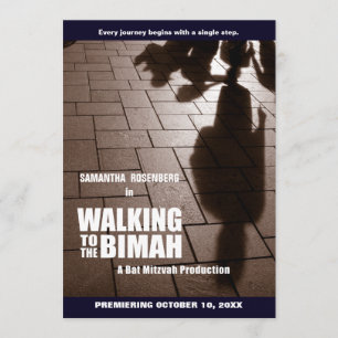 Convite de Mitzvah Bimah do bastão