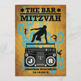 Convite de Mitzvah do bar de Hip Hop