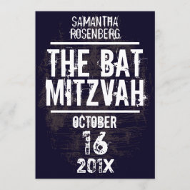 Convite de Mitzvah do bastão do grupo de rock no