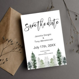 Convite de Mountain Winter Save the date