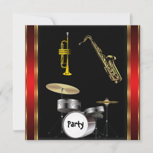 Convite de Música Dança Festa de Aniversário