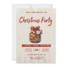 Convite de Natal Comestível 5x7” Doce de Natal 🍬�