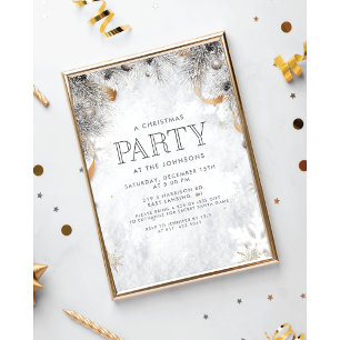 CONVITE DE NATAL - Convite para Winter Wonderland