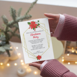 Convite de Natal Elegante para Festa