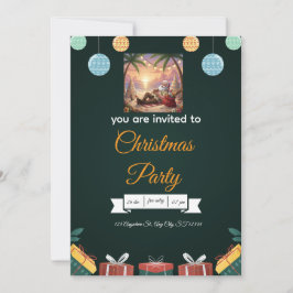 Convite de Natal Elegante – Um Design Festivo