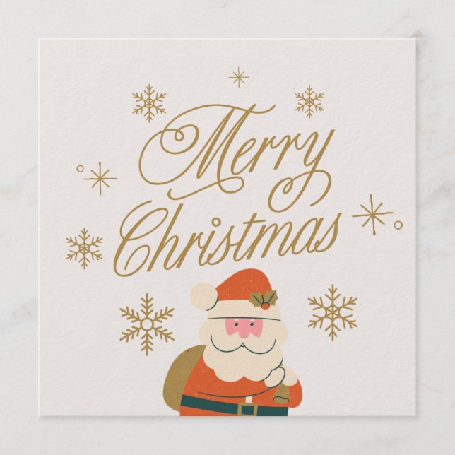 Convite de Natal Feliz (Frente)