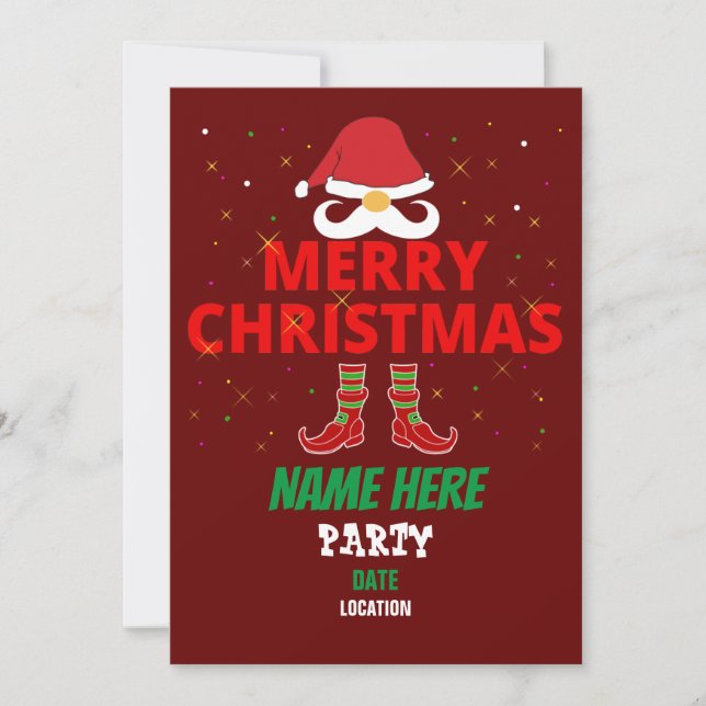 CONVITE DE NATAL FELIZ (Frente)