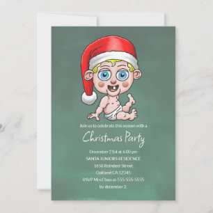 Convite de Natal Júnior para o Papai Noel
