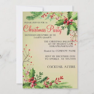 Convite de Natal moderno e doce