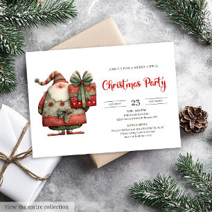 Convite de Natal moderno e engraçado para festa de