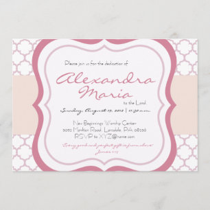 Convite de Natal para a Dedicação de Bebês Tren