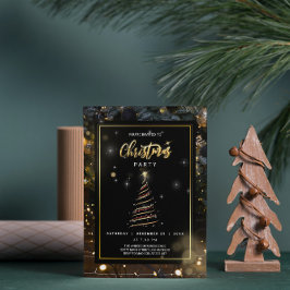 Convite de Natal para Árvore de Natal abstrato