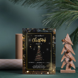 Convite de Natal para Árvore de Natal abstrato