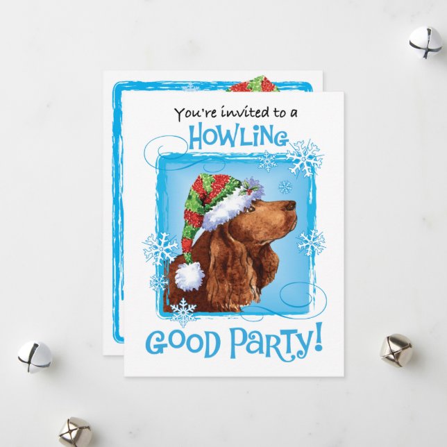 Convite de Natal para Feriado de Espanha (Frente/Verso In Situ)