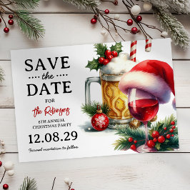 Convite de Natal para Festa de Bebidas Salve a Dat