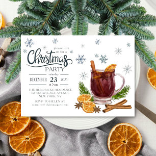 Convite de Natal para Festa em Aquarela