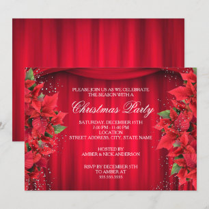 Convite de Natal para Festa Floral de Azevinho com