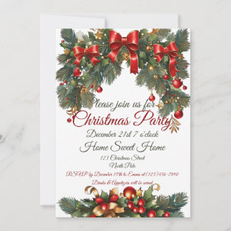 Convite de Natal personalizável