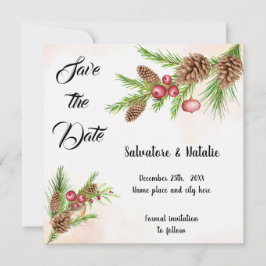 Convite de Natal Salve a Data