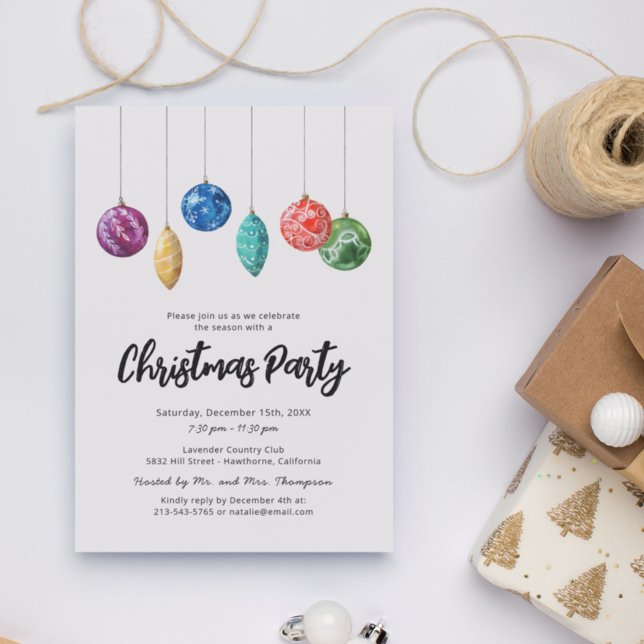 Convite de Natal Simples e Moderno para Festa (Criador carregado)