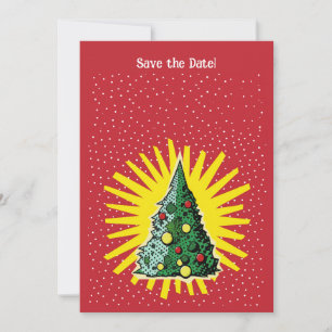 Convite de Natal "Sparkle & Cheer" para Salvar a D