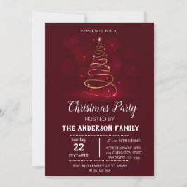 Convite de Natal Vintage das Férias