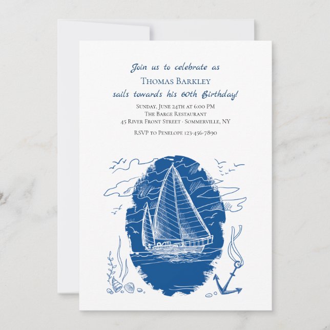 Convite de Navio à Vela (Frente)