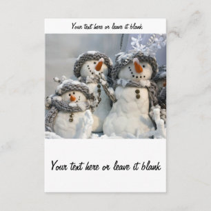 Convite de neve de Natal