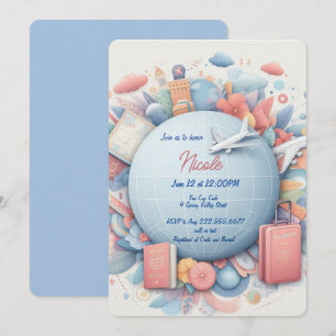 Convite de Nicole para eventos de temas de viagem 