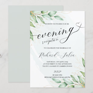 Convite de Noite para Recepção de Casamento IRINA