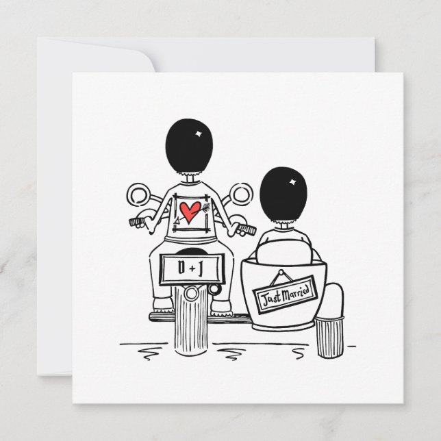 Convite de Noite Personalizado com Moto e Carro La (Frente)