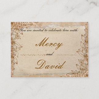 Convite de Noivado Boho