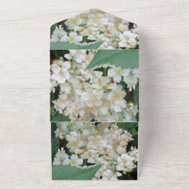 Convite de Noivado Buquê de Flores Brancas Foto