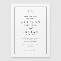 Convite de Noivado Clássico com Monograma Save The