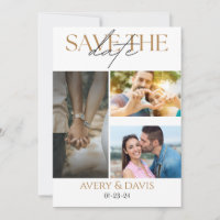 Convite de Noivado com Colagem de 3 Fotos para Sal