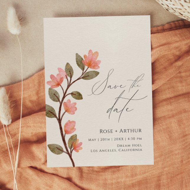 Convite de Noivado com Flor Silvestre (Criador carregado)