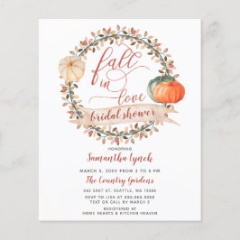 Convite de Noivado de Abóbora de Orçamento