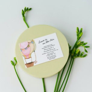 Convite de Noivado de Balão de Ar Quente