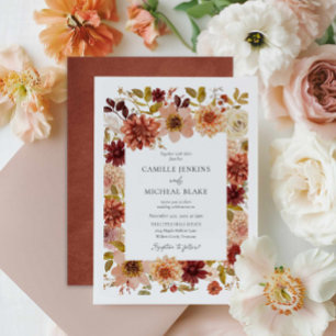 Convite de Noivado de Jardim Elegante