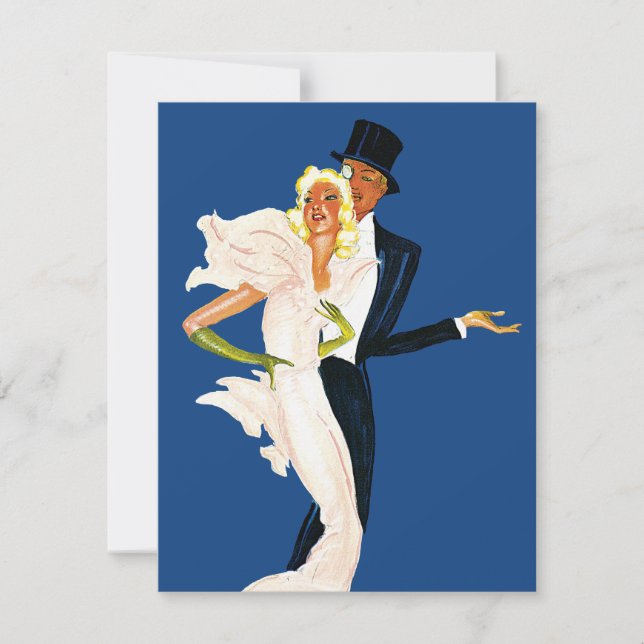 Convite de Noivado e Romance Moderno Casamento Vin (Frente)