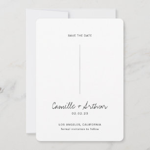 Convite de Noivado Elegante para Salvar a Data