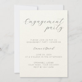 Convite de Noivado Elegante Personalizado