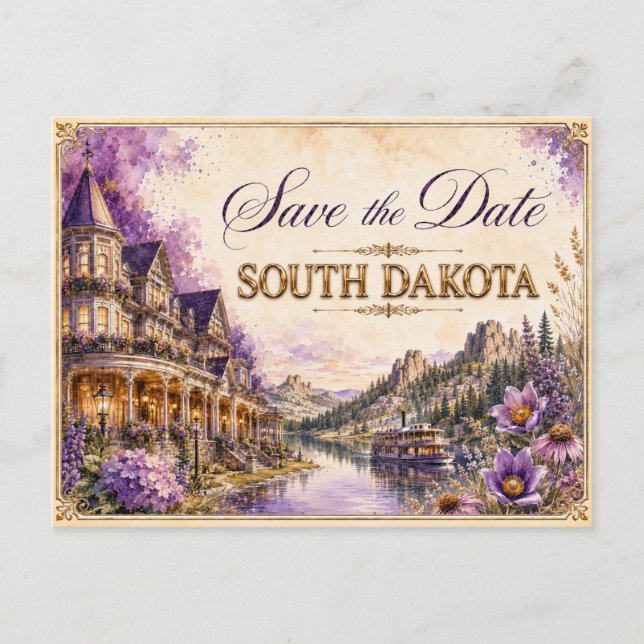 Convite de Noivado Elegante Tennessee Save the Dat (Frente)