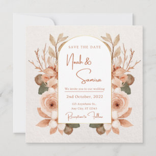 Convite de Noivado Floral para Casamento