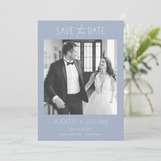 Convite de Noivado para Salvar Data de Casamento c (Em pé/Frente)