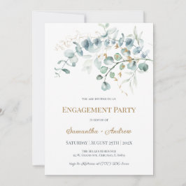 Convite de Noivado Personalizado com Tema Rústico