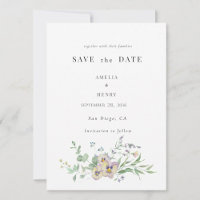 Convite de Noivado Save the Date Viola & Eucalipto